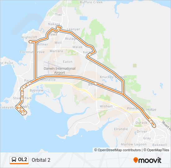 OL2 bus Line Map