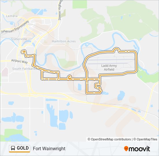 Mapa de GOLD de autobús