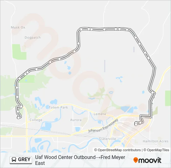 GREY Bus Line Map