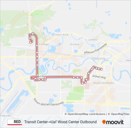 Mapa de RED de autobús