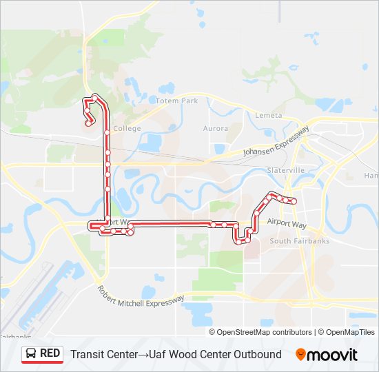 Mapa de RED de autobús