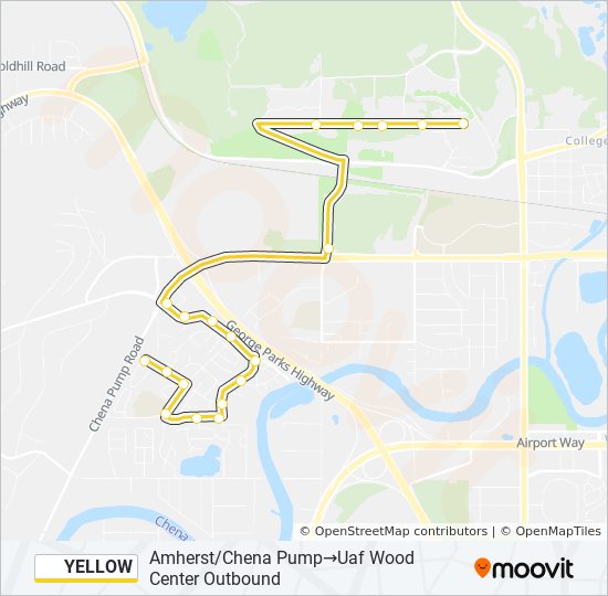 YELLOW bus Line Map