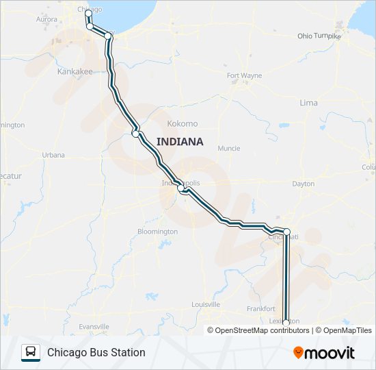 GREYHOUND US0120 Bus Line Map