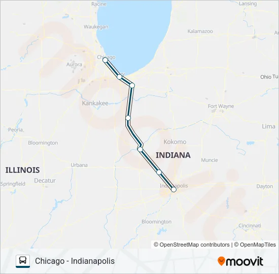 GREYHOUND US0120S Bus Line Map