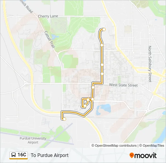 16C Bus Line Map