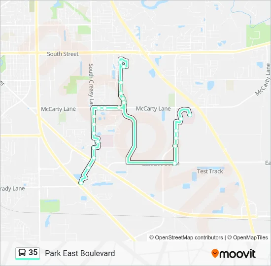 Iu Bus Map 35 Route: Schedules, Stops & Maps - To Iu Hospital & Sia Via Walmart ...
