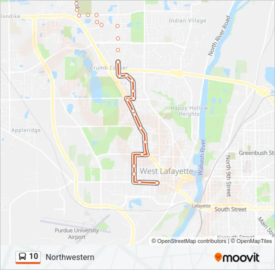 10 Bus Line Map