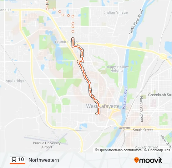 10 Bus Line Map