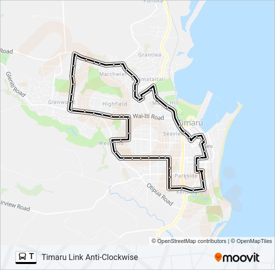 T bus Line Map