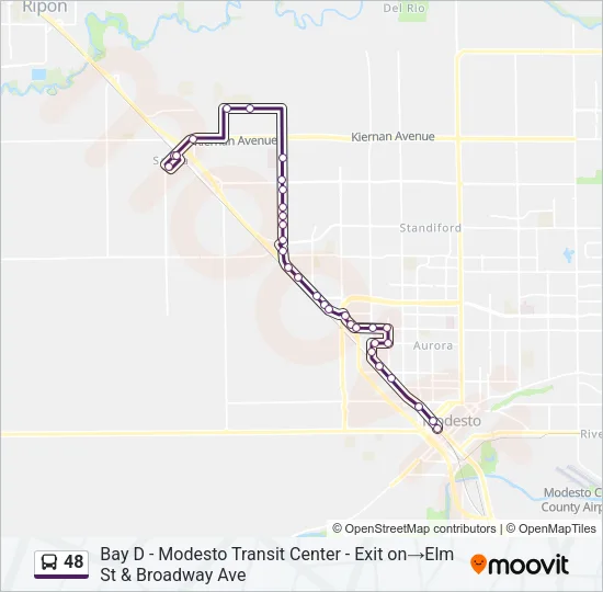 48 Bus Line Map