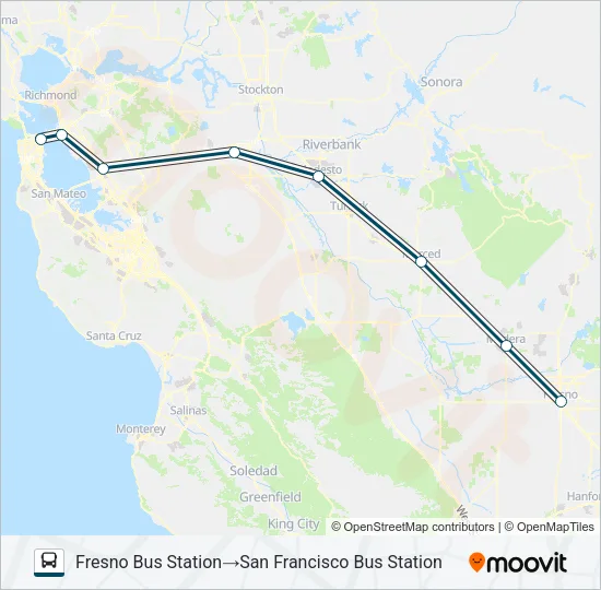 GREYHOUND US0802 Bus Line Map