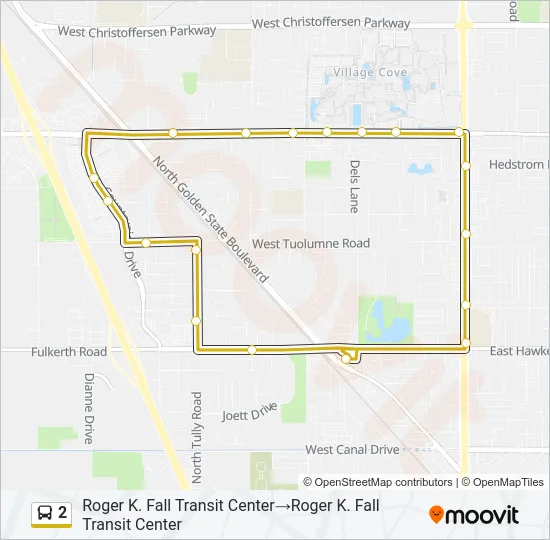 2 Bus Line Map
