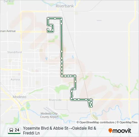 24 Bus Line Map