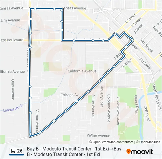 26 Bus Line Map