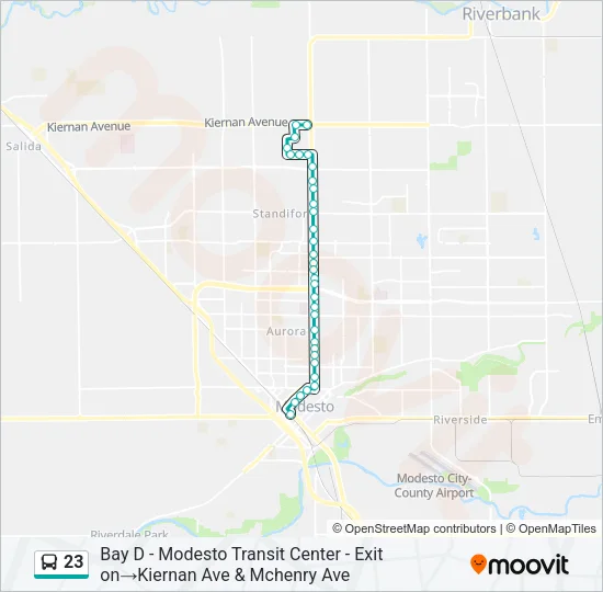 23 Bus Line Map