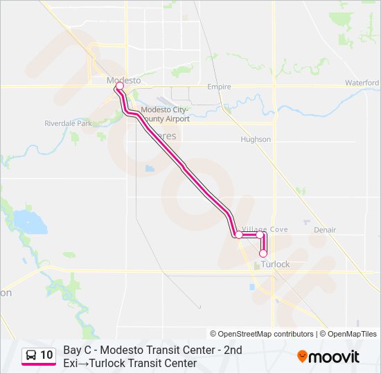 10 bus Line Map