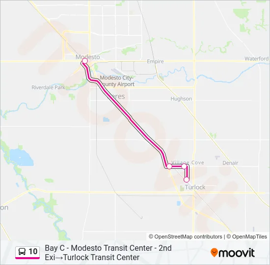 10 Bus Line Map