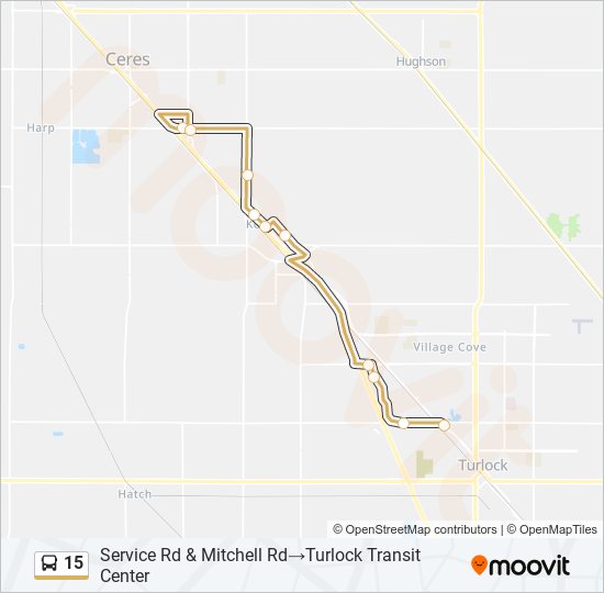 Mapa de 15 de autobús