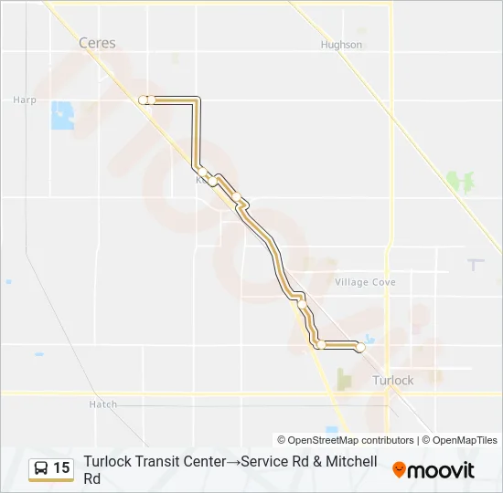 15 Bus Line Map