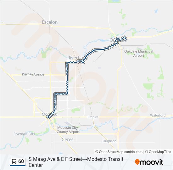 Mapa de 60 de autobús