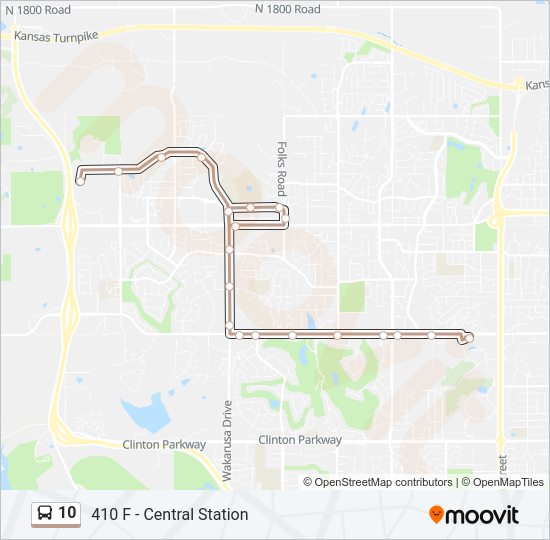 10 bus Line Map