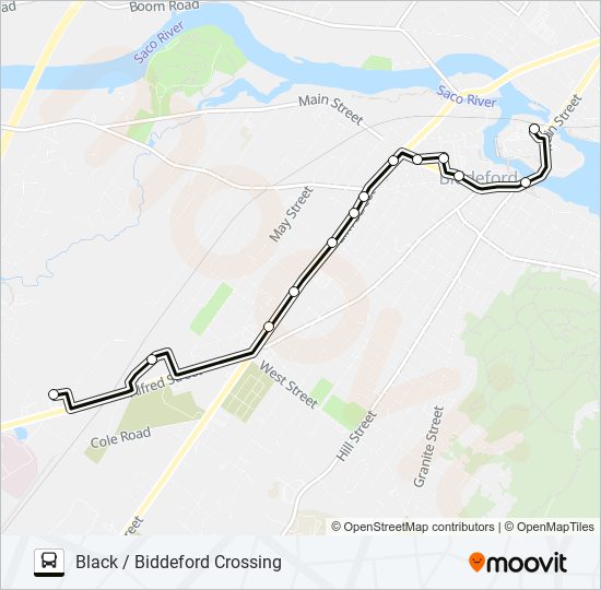 51 bus Line Map