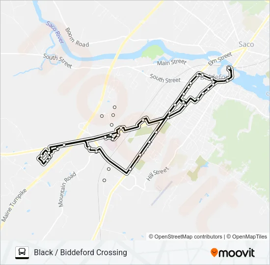 51 Bus Line Map