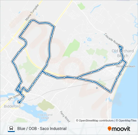 53 Bus Line Map