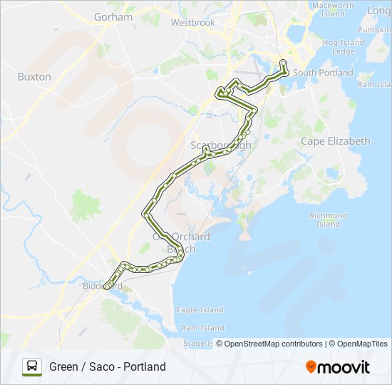 60 bus Line Map