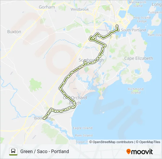 60 Bus Line Map