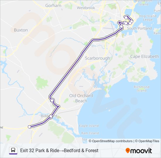 Mapa de 70 de autobús