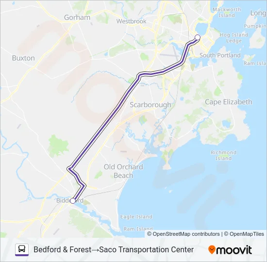 70 Bus Line Map