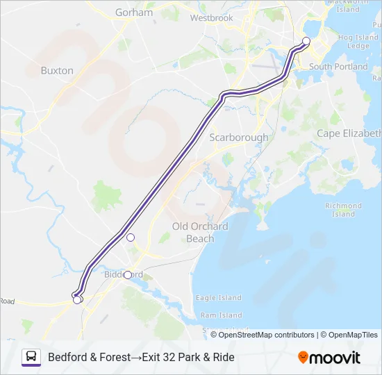 70 Bus Line Map