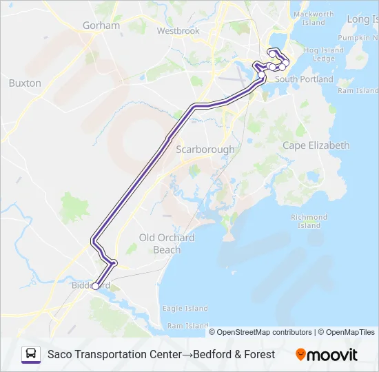 70 Bus Line Map