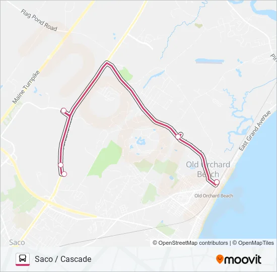80 Bus Line Map