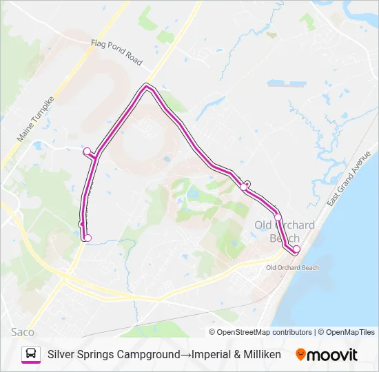 80 Bus Line Map