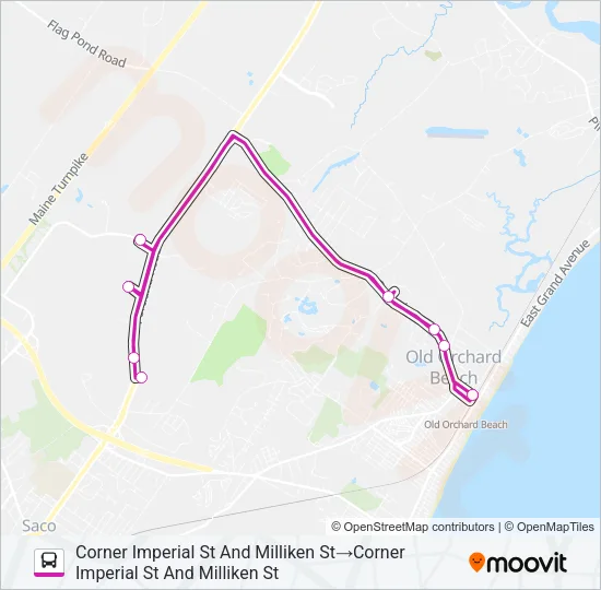 80 Bus Line Map