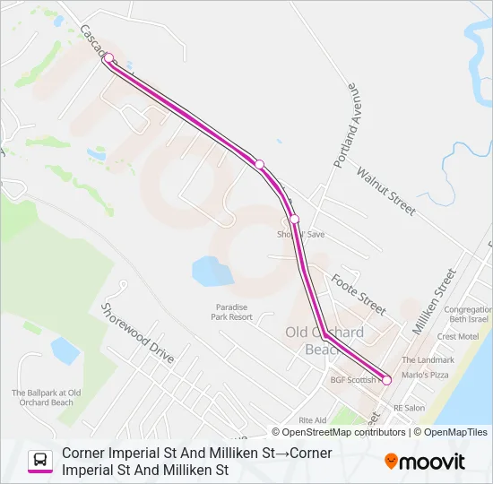 80 Bus Line Map
