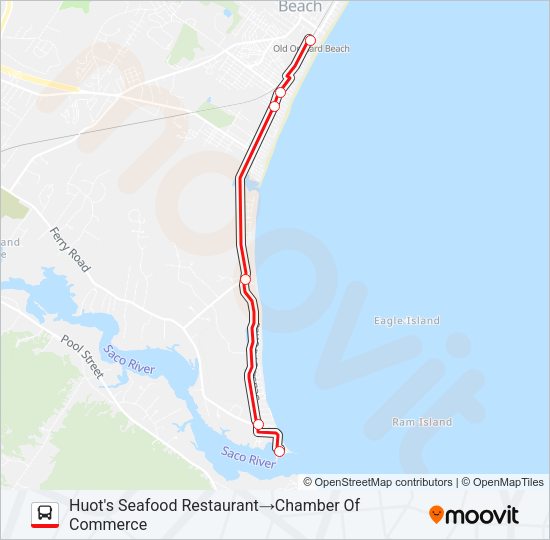83 Bus Line Map