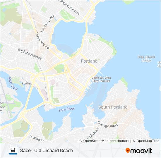 Old A1 Route Map Blue White Line Route: Schedules, Stops & Maps - Saco Transportation  Center‎→Saco Transportation Center (Updated)