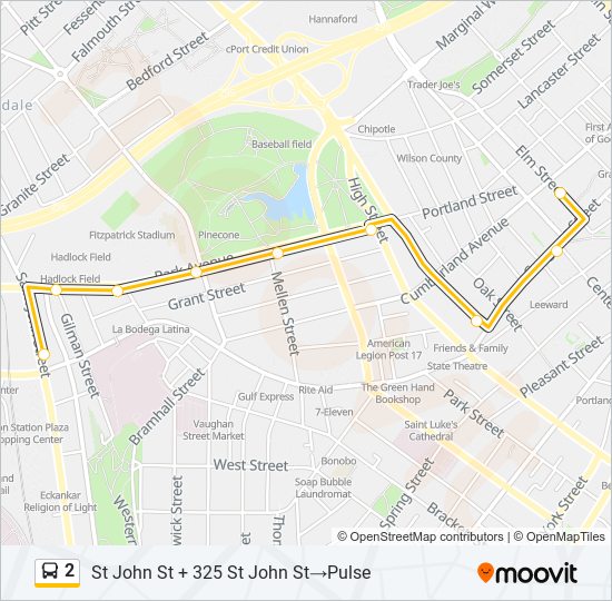 2 bus Line Map