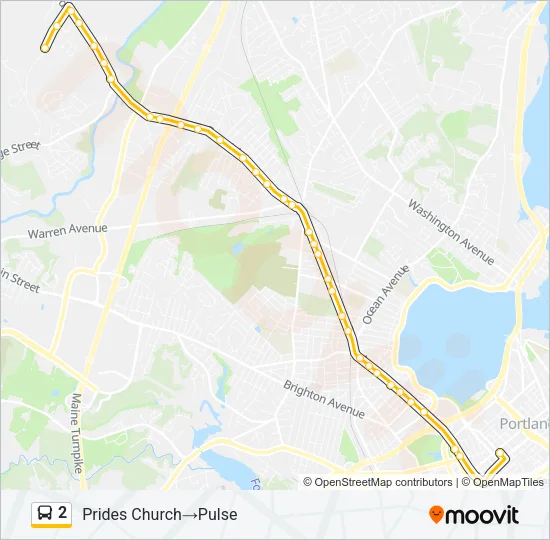 2 Bus Line Map