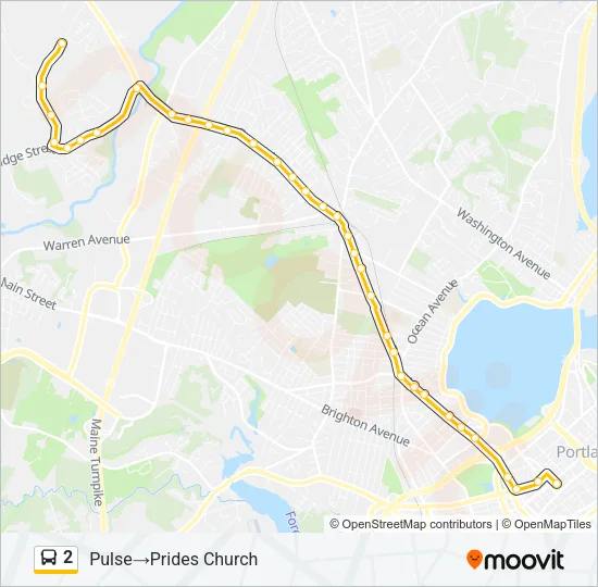 2 Bus Line Map