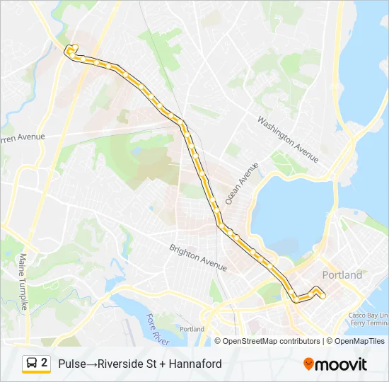 2 Bus Line Map