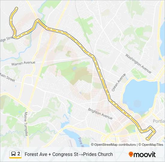 2 Bus Line Map