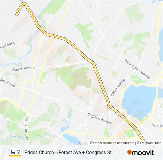 2 Bus Line Map