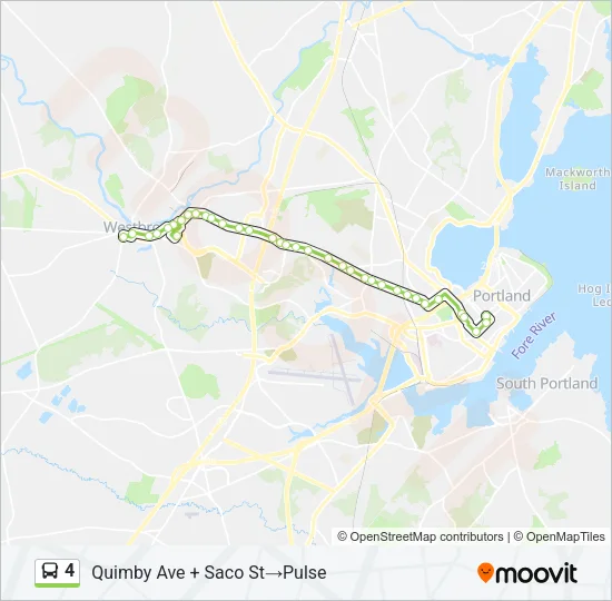 4 Bus Line Map