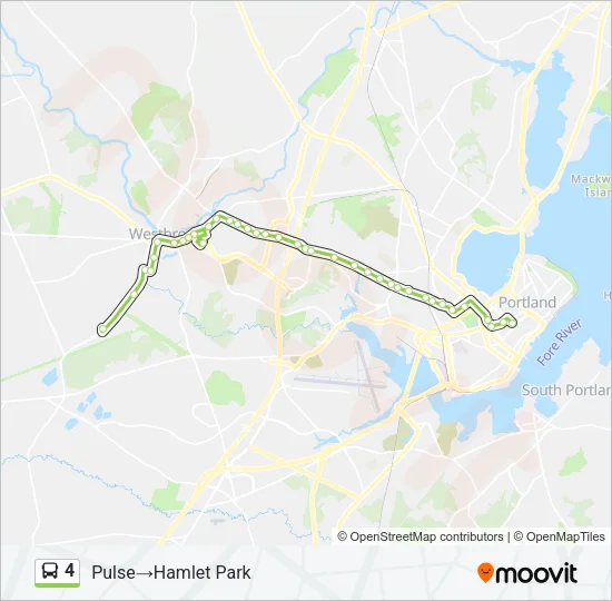 4 Bus Line Map