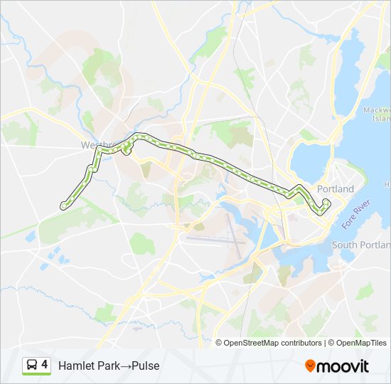 4 bus Line Map