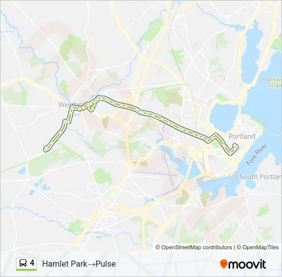 4 Bus Line Map